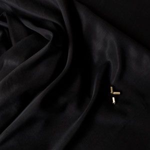 TENCEL TWILL - CZARNY