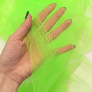 MIĘKKI TIUL SUKIENKOWY - ZIELONY, NEON, LIMONKA