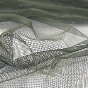 MIĘKKI TIUL SUKIENKOWY - KHAKI, ZIELONY