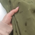 TKANINA WISKOZOWA - DŁONIE, ŻAKARD, KHAKI